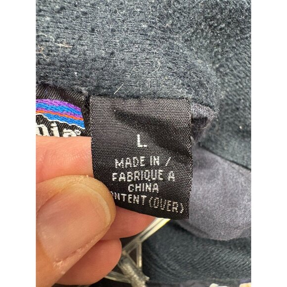 Patagonia Mens Embroidered Logo Full-Zip Windbreaker Jacket Black Gray Large - Picture 11 of 12